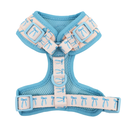 Baby Blue Bows: Adjustable Dog Harness