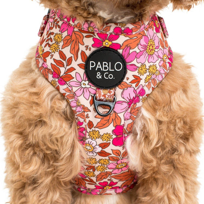 Pink Posies: ADJUSTABLE DOG HARNESS